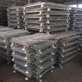 Cesta de almacenamiento de alambre plegable galvanizado